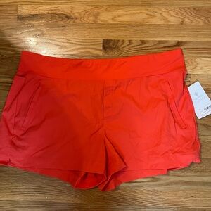 Athleta Trekkie North Short — Flame Orange Size 22 NWT